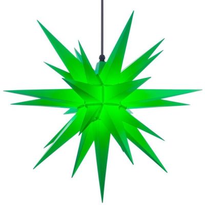 Kabel 5 m Kappe grün - A7 grün Kunststoff Herrnhuter Stern für Außen und Innen | 30710